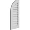 Ekena Millwork Quarter Round Top Left Surface Mount PVC Gable Vent w/ 3-1/2"W x 1"P Standard Frame, 16"W x 36"H GVPQL16X3601SN - alternate 3